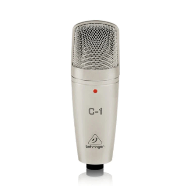 Microfone Condensador Behringer C-1 - USB com Suporte Articulado para Estúdio - Ideal para Gravação Digital e Podcasting - Microfones