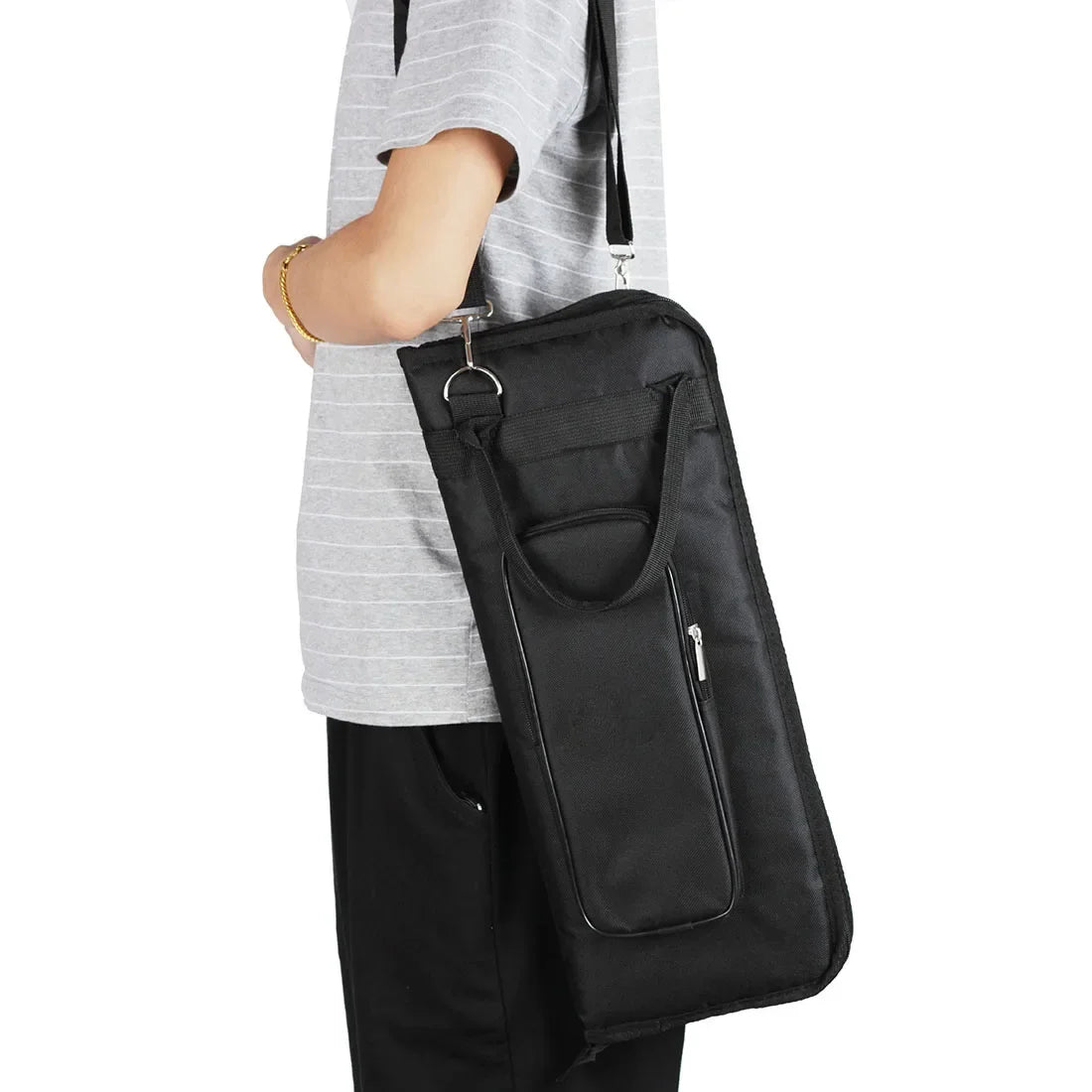 Bolsa de Mão para Baquetas de Bateria - Algodão Grosso, Tecido Oxford Impermeável, Mochila de Grande Capacidade - Acessórios Percussão