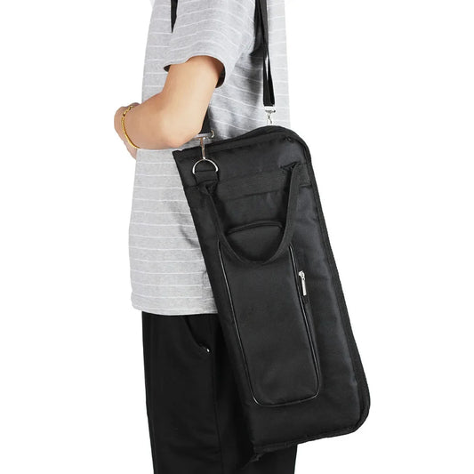 Bolsa de Mão para Baquetas de Bateria - Algodão Grosso, Tecido Oxford Impermeável, Mochila de Grande Capacidade - Acessórios Percussão
