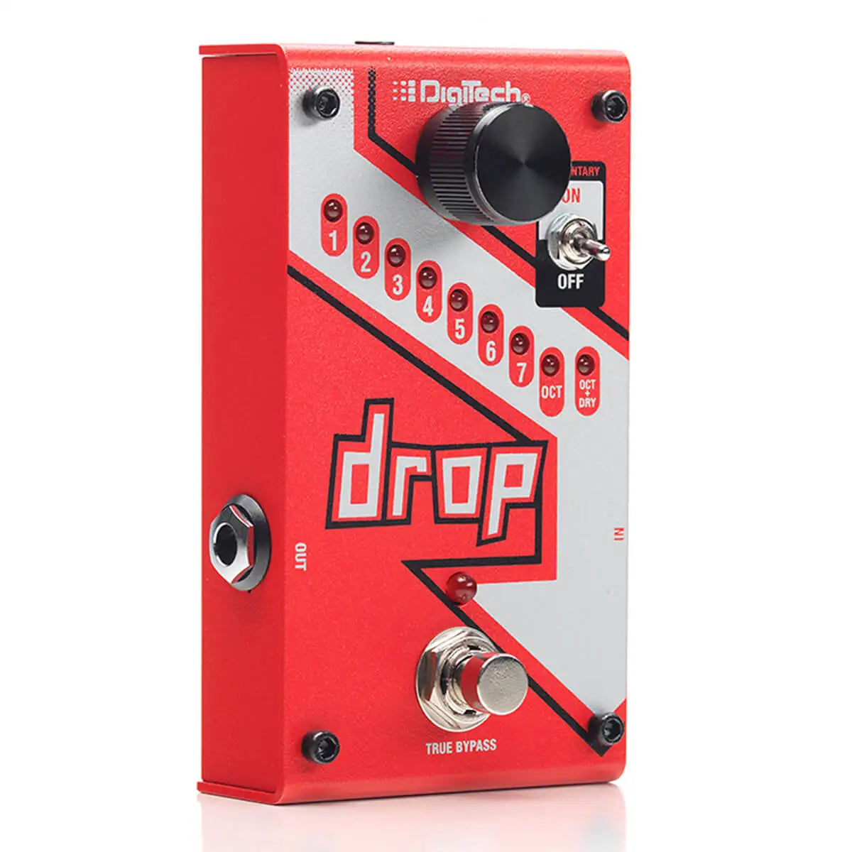 Pedal DIGITECH Drop - Pedal Polifônico Dedicado de Drop Tune com Interruptor Momentâneo/Com Latch - Pedais