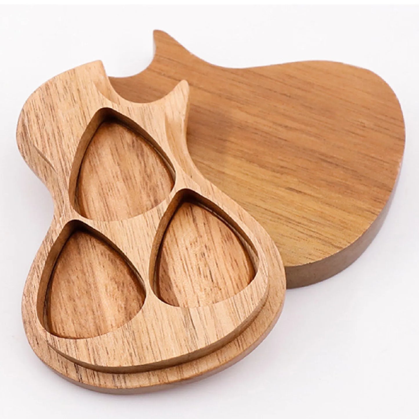 Caixa de Madeira para Palhetas de Guitarra - Container para Plectros (Sem Palhetas Inclusas) - Acessórios cordas
