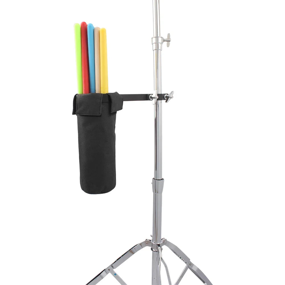 Bolsa Suporte para Baquetas de Bateria Case Cilíndrica Preta 600D Oxford - Acessórios Percussão